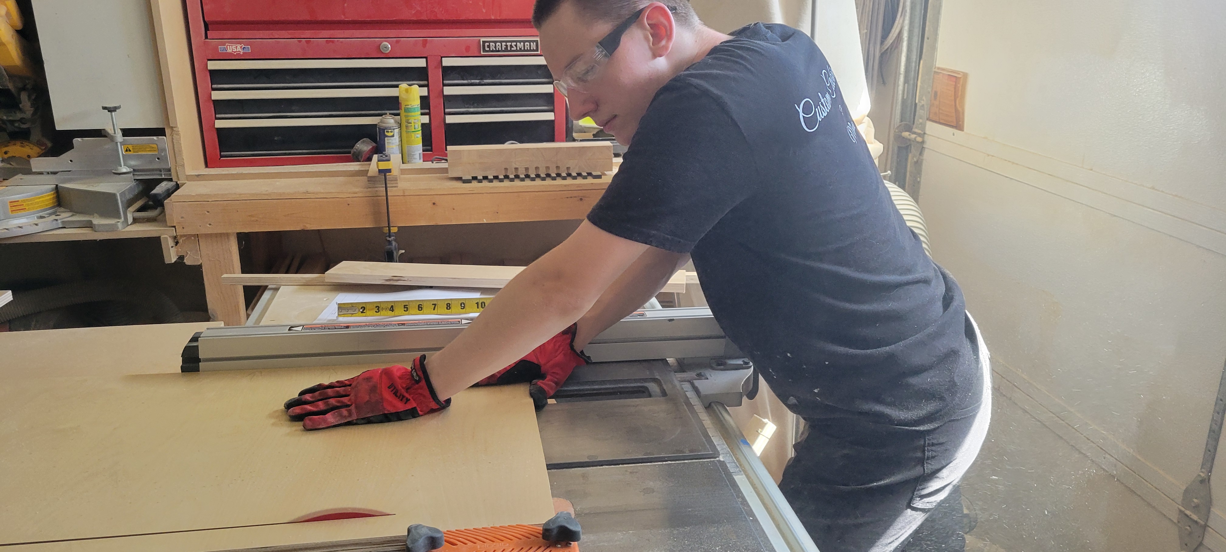 Max in the workshop